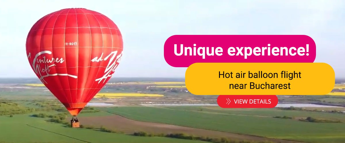 Experience the hot air balloon flight near Bucharest