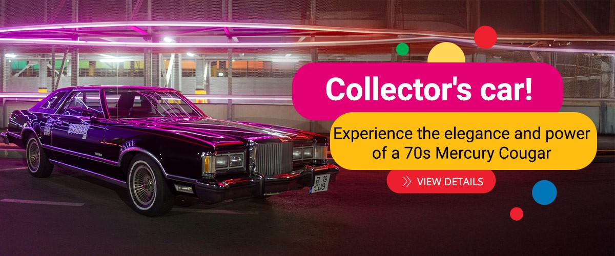 Experience the elegance and power of a 1970s Mercury Cougar, in Bucharest